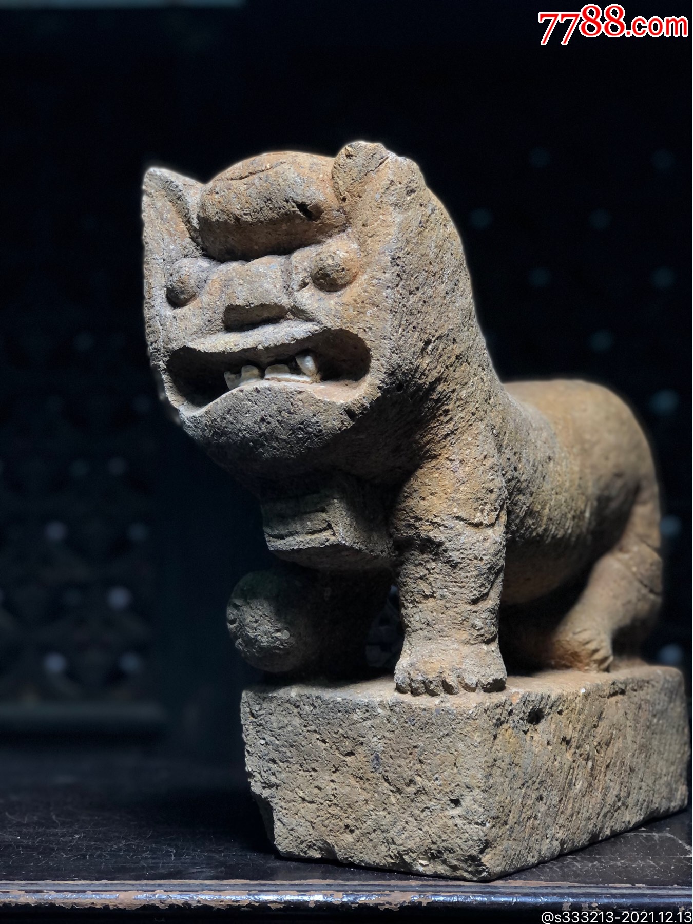 民国时期石雕狮子