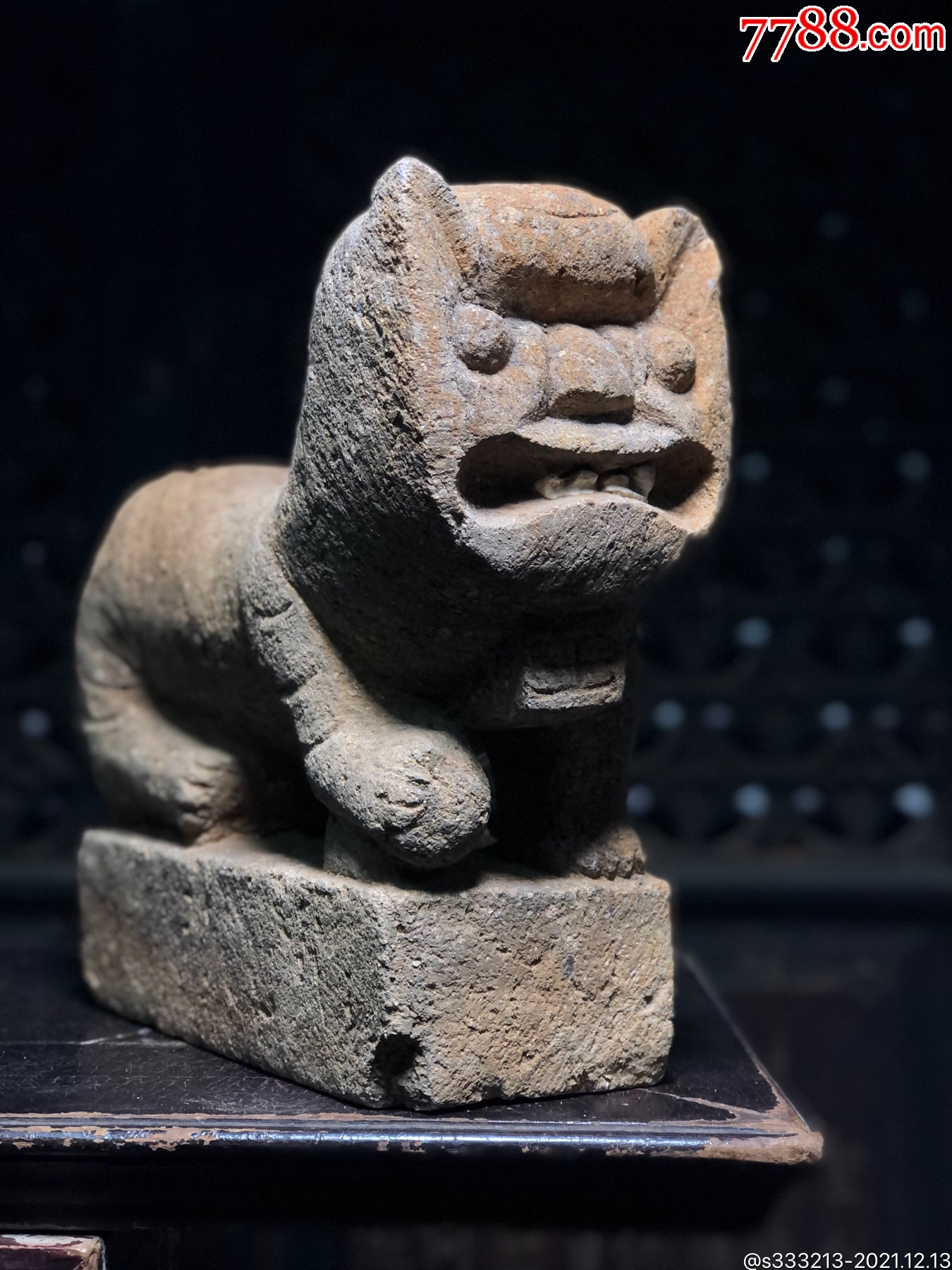 民国时期石雕狮子