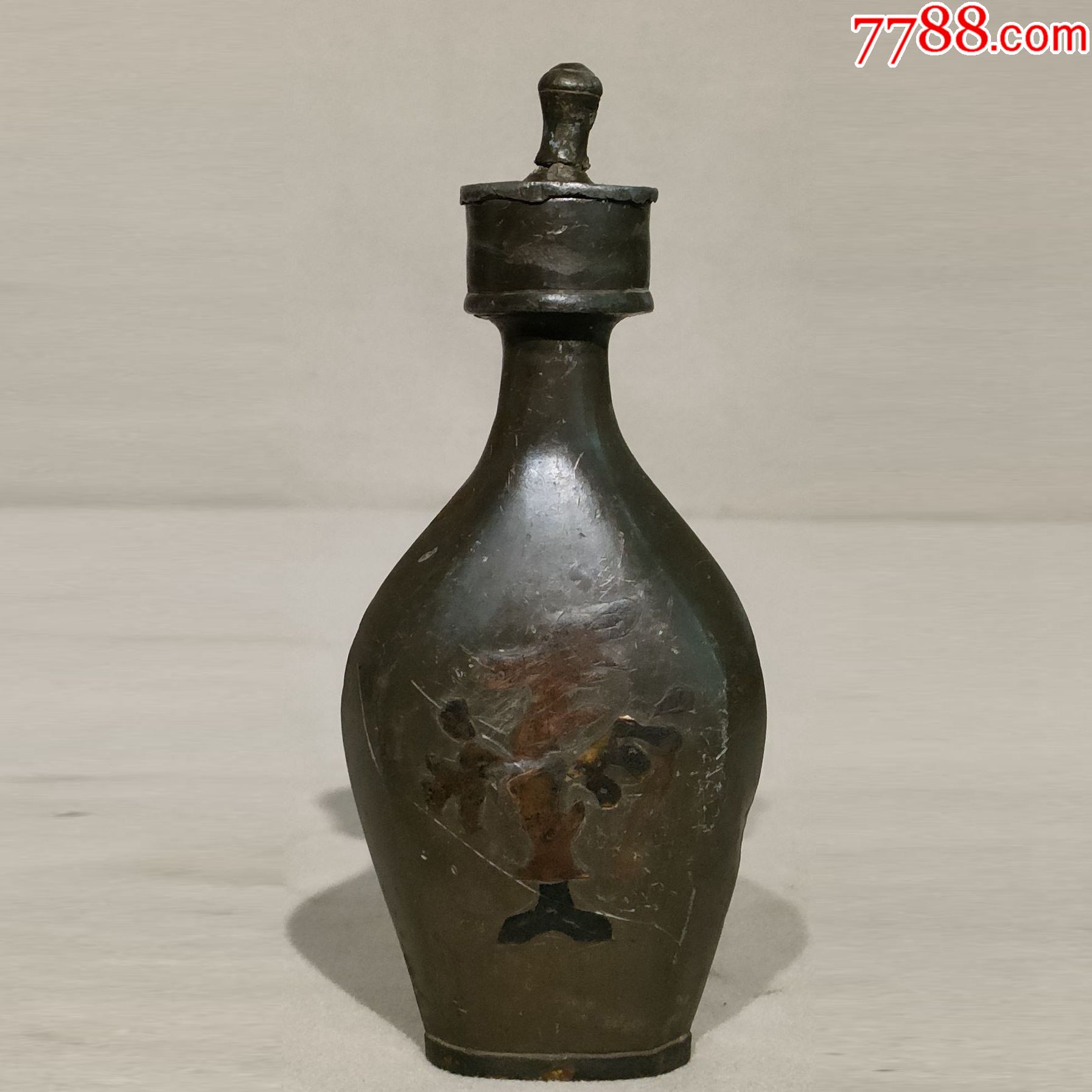 清代镶铜白锡酒壶_价格900元_第1张_7788收藏__收藏热线