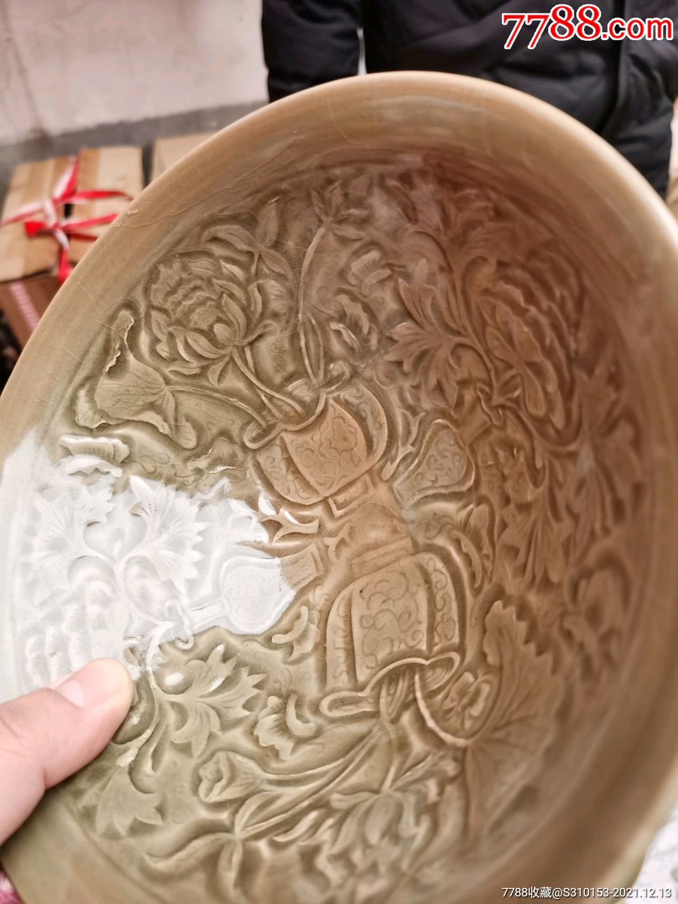 宋代耀州窑刻花碗