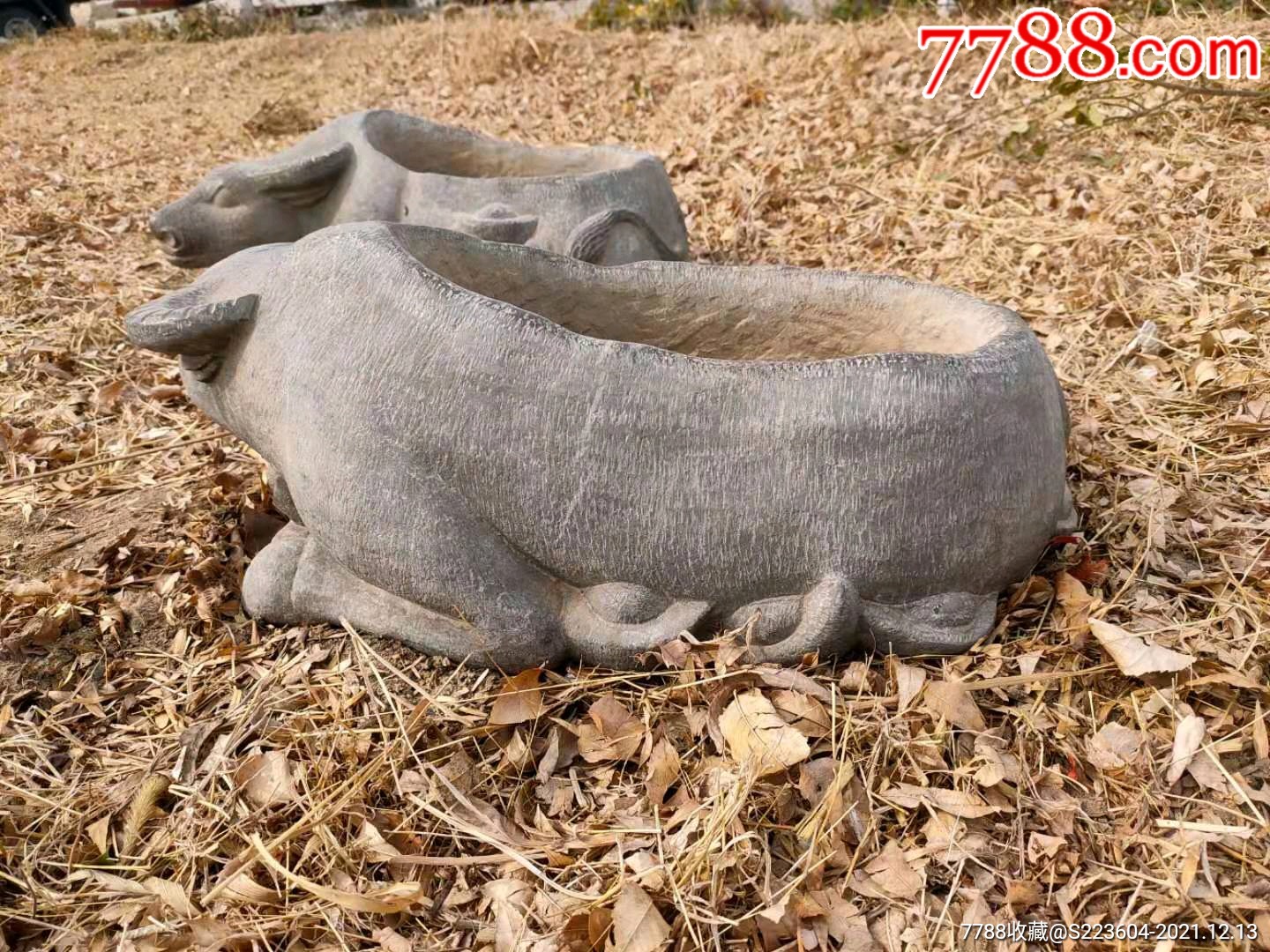 牛转乾坤,镇宅招财纳福,全品包老,广_石盆/石槽_第4张_7788老酒收藏