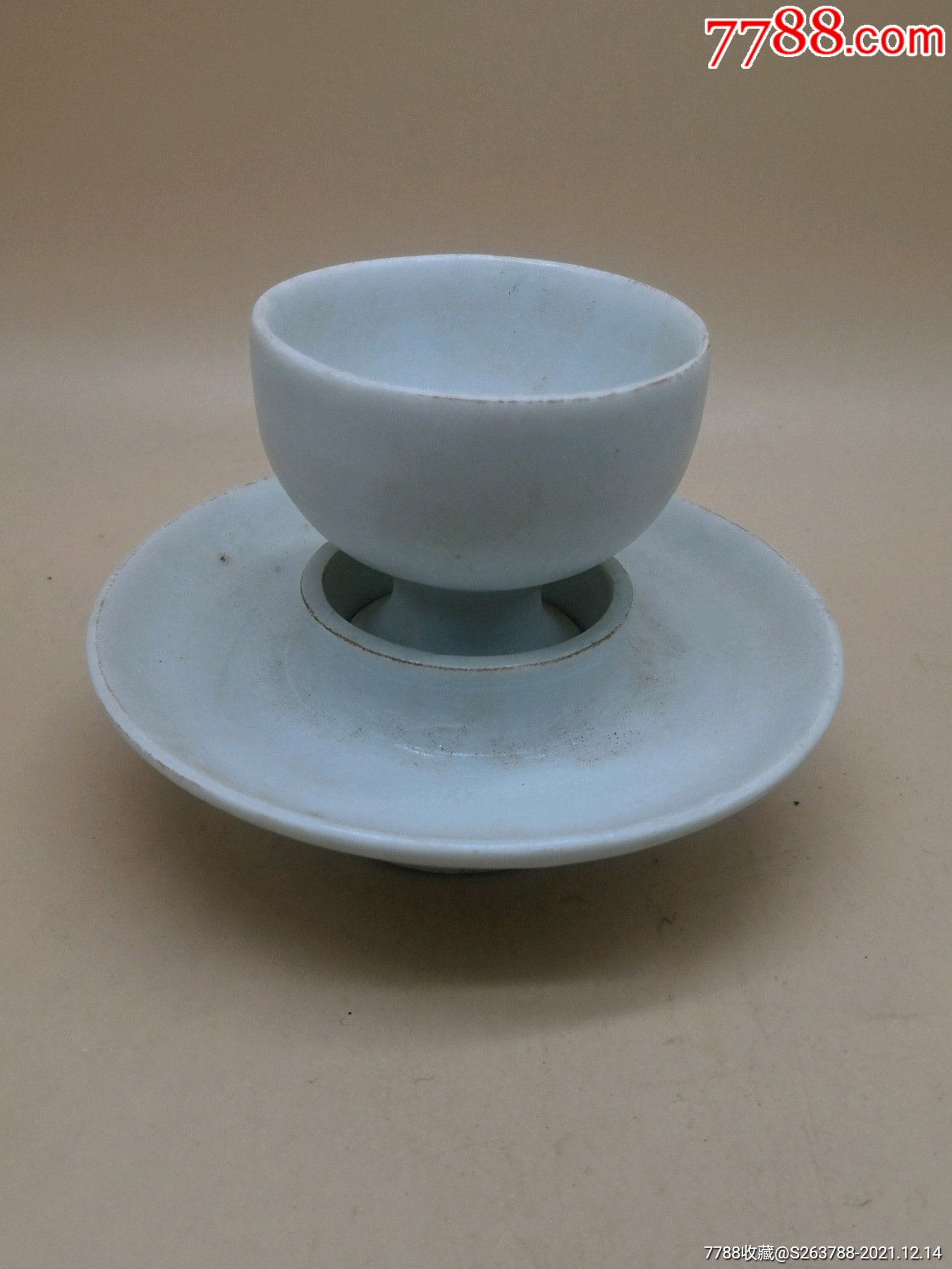 青白瓷盏托_青白瓷/影青瓷_第1张_7788纸艺