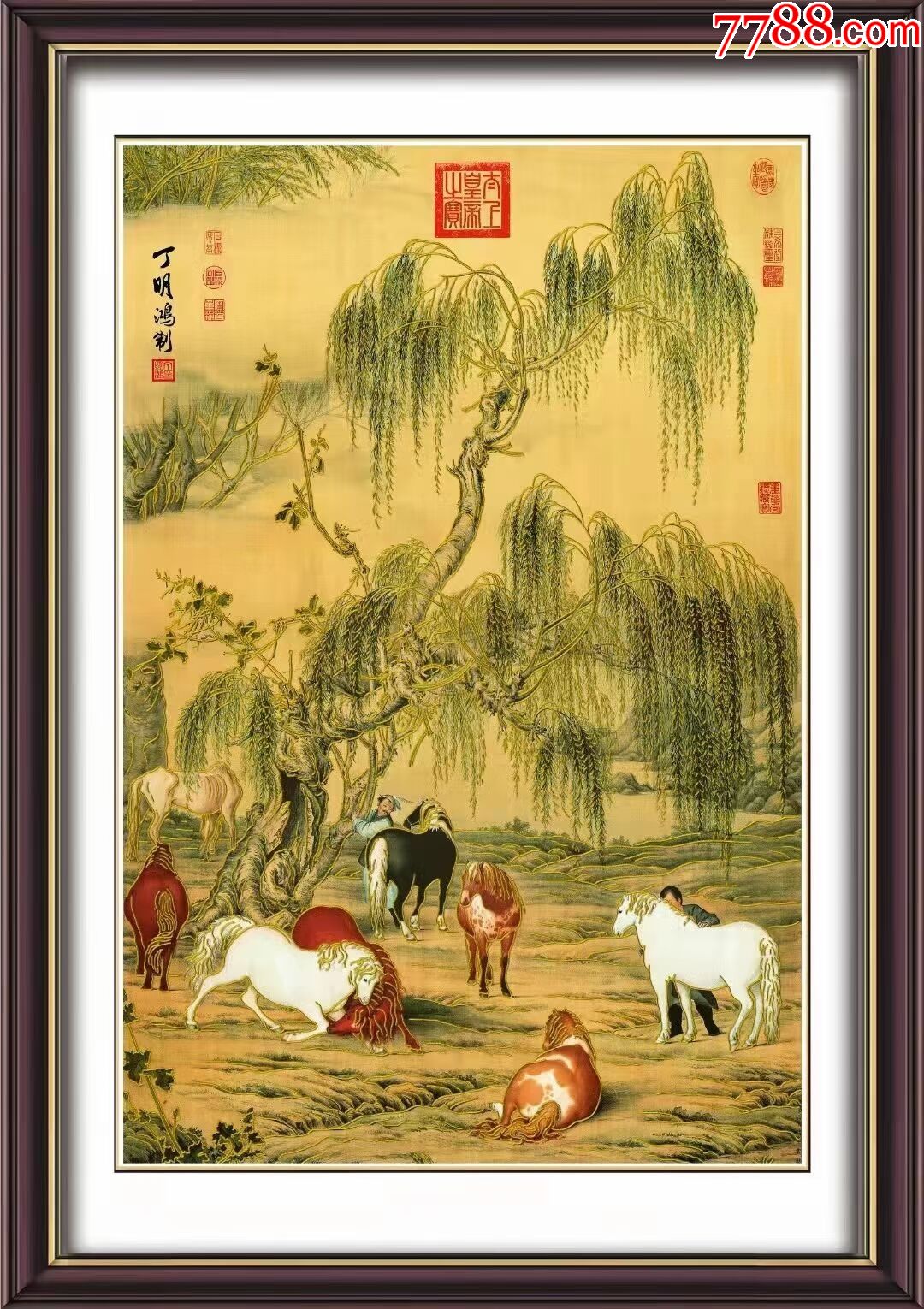 郎世宁画真迹多少钱图片