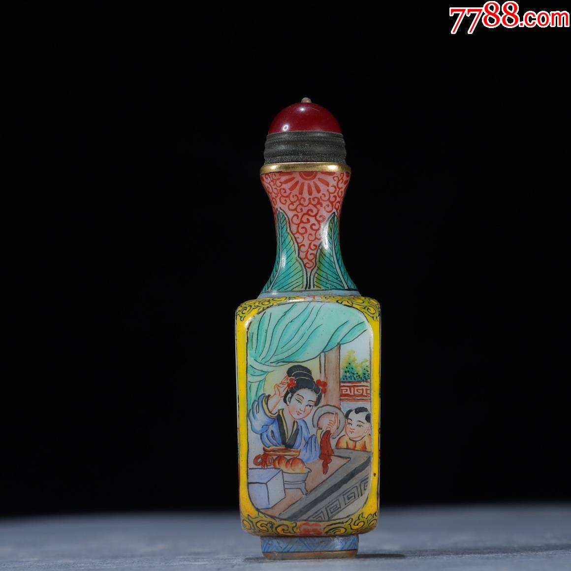 老料器人物故事鼻烟壶_价格3000元_第1张_7788收藏__收藏热线