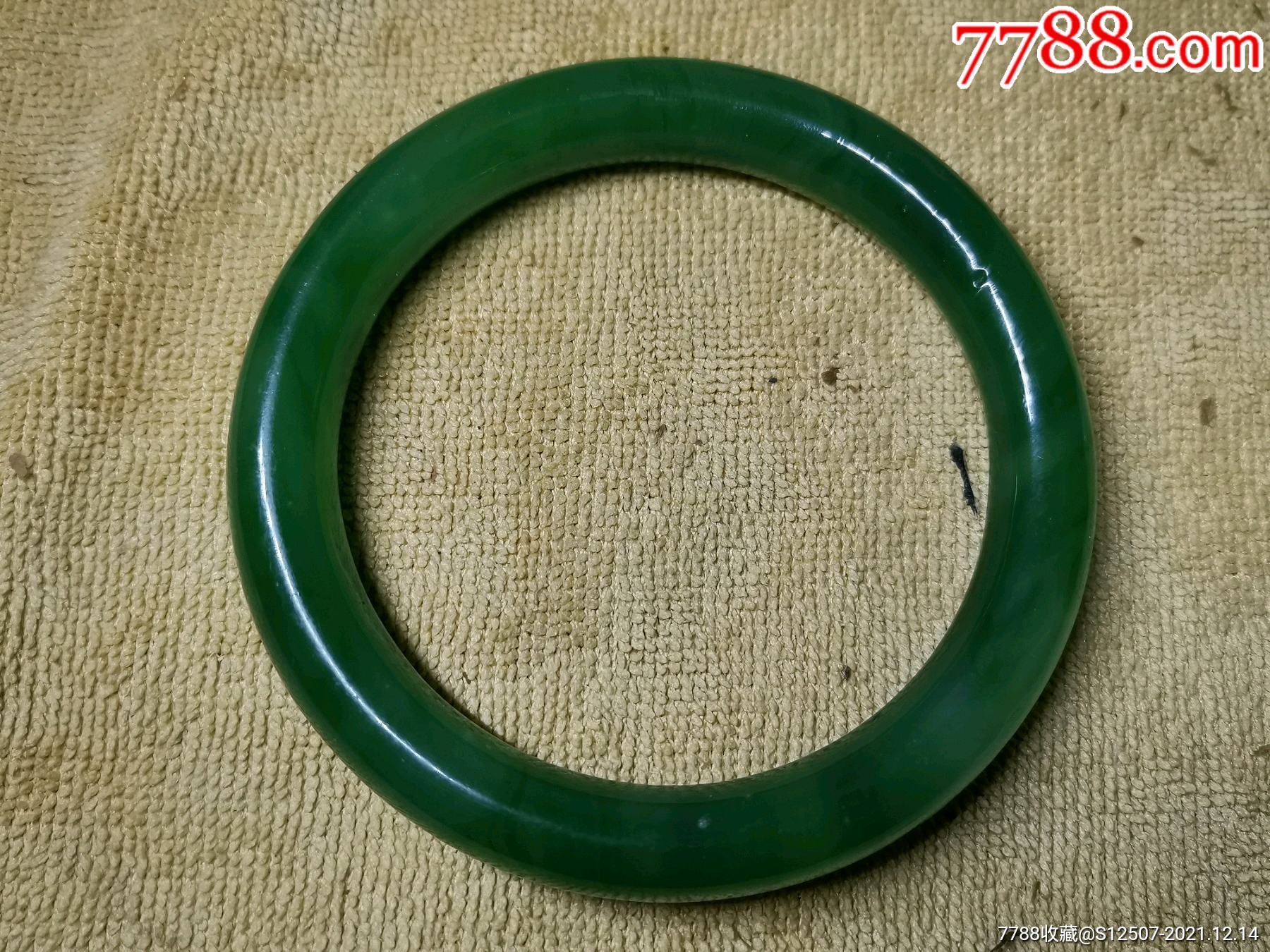 仿翡翠料器镯-价格:300元-se84334118-琉璃饰品-零售-7788收藏__收藏