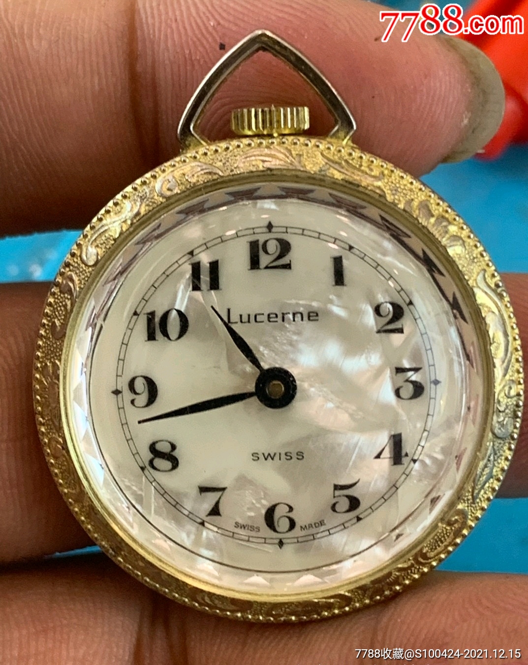 瑞士卢塞恩lucerne机械全数字女式怀表