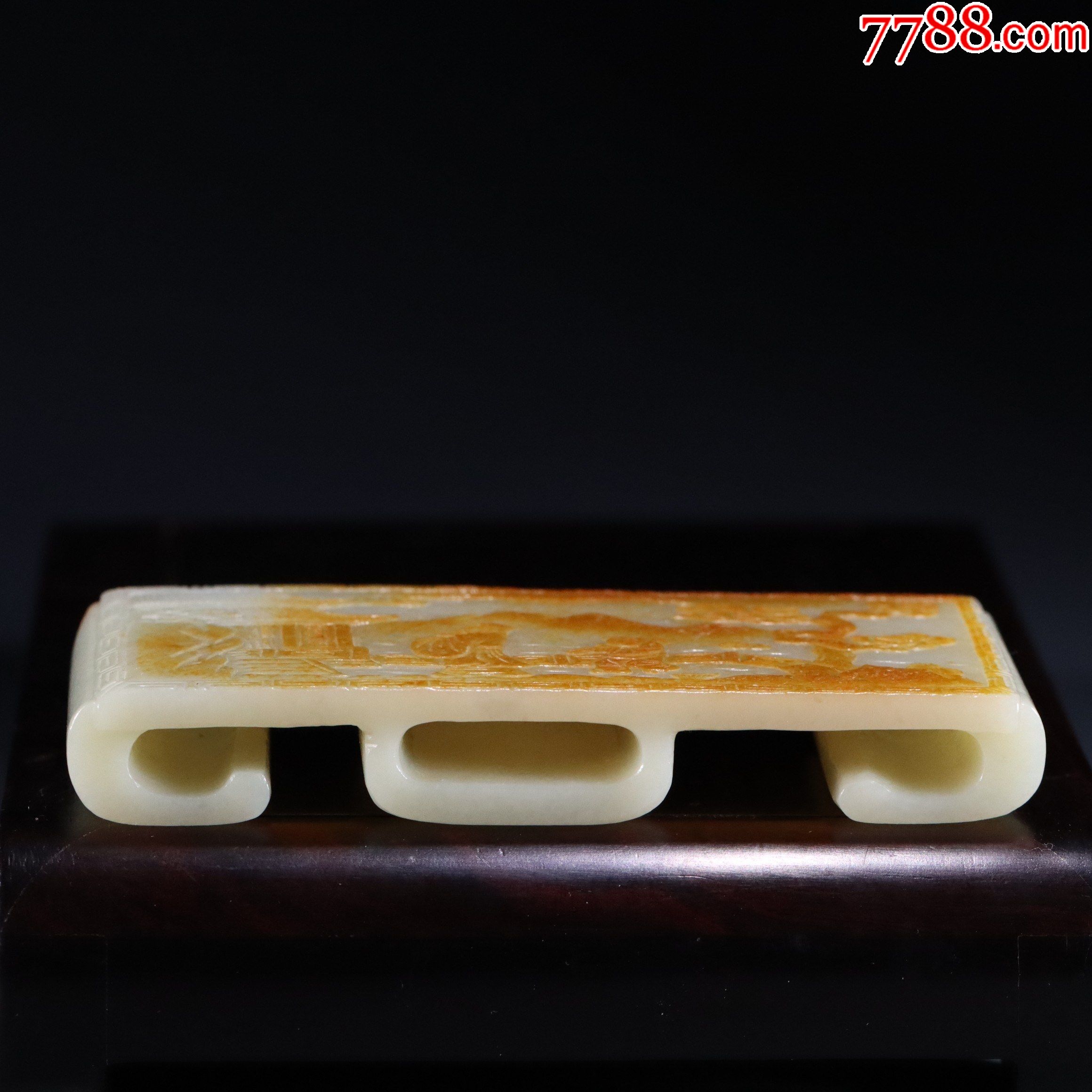 和田玉人物故事墨床