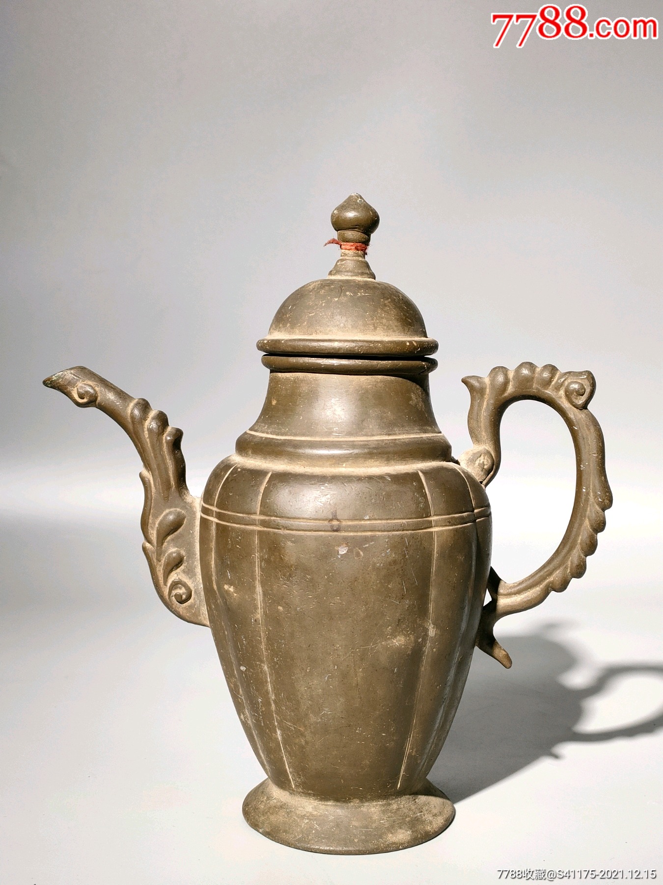清代全美品锡酒壶此器型规整做工精美实属难得能正常使用