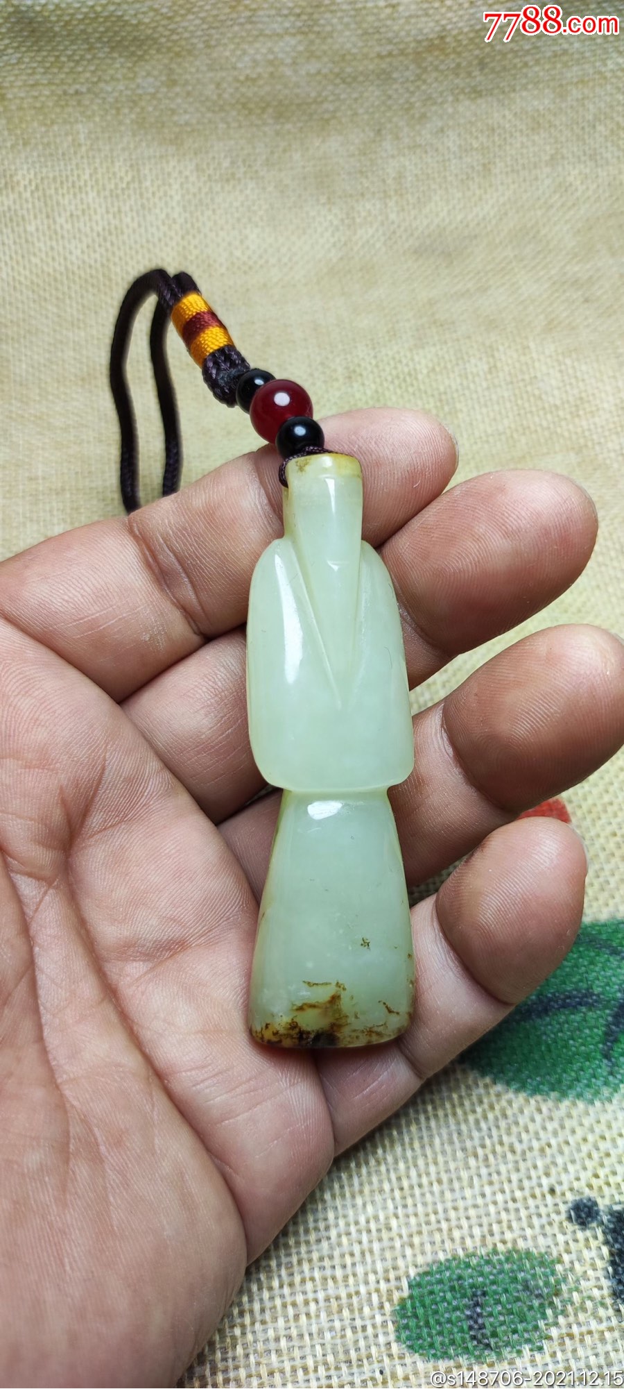 旧藏和田玉汉神人翁仲