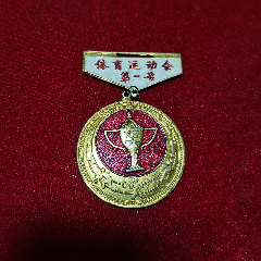 体育运动会第一名奖章云南省曲靖地区宣威师范学校