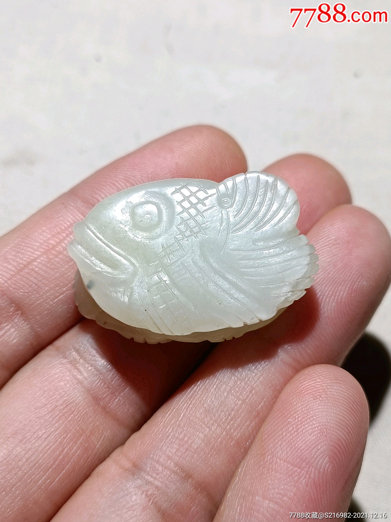 辽金时期和田白玉双玉坠_价格288元_第1张_7788商城