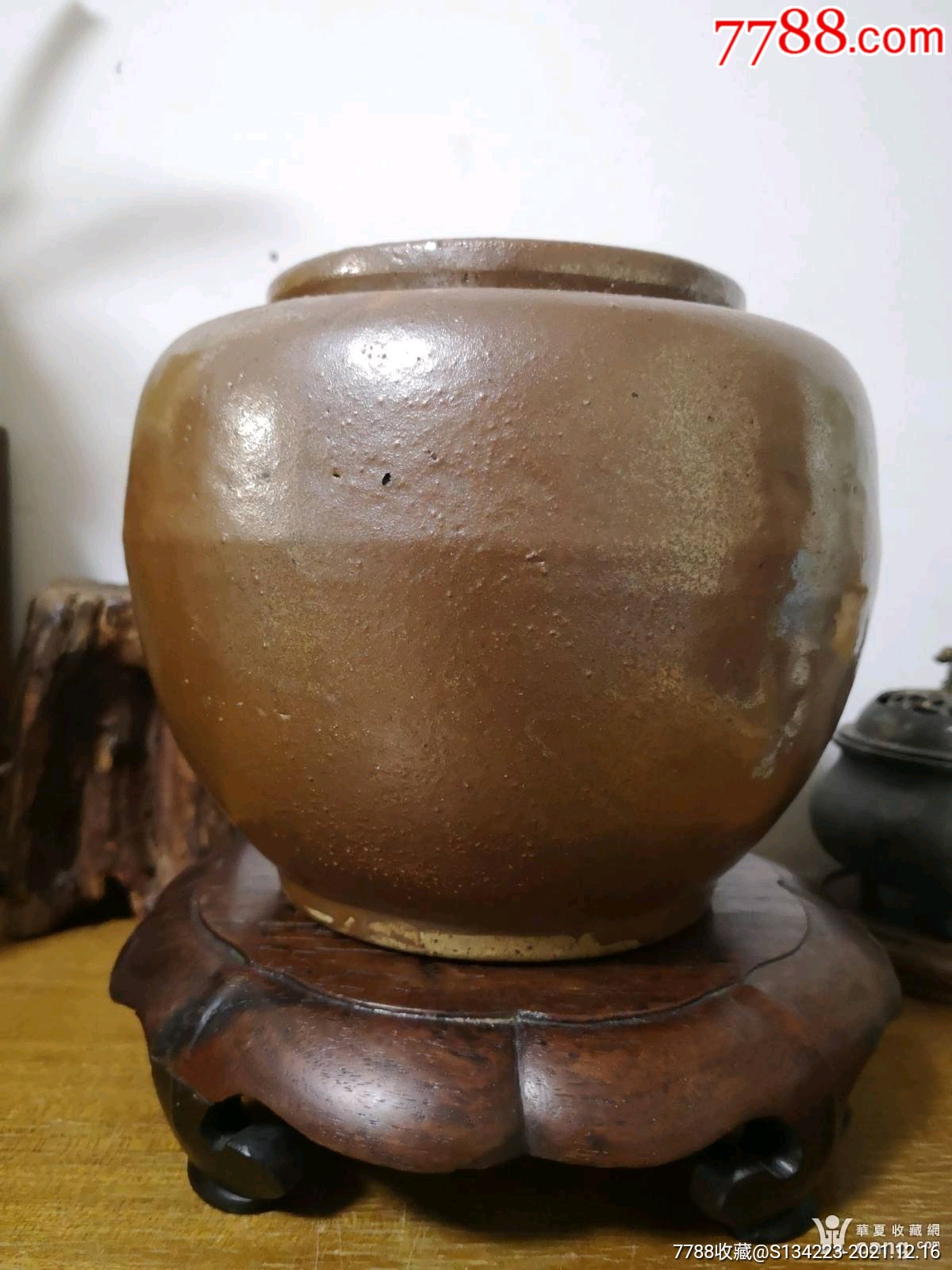 清代紫金釉大罐_酱釉瓷/紫金釉_第2张_7788瓷器