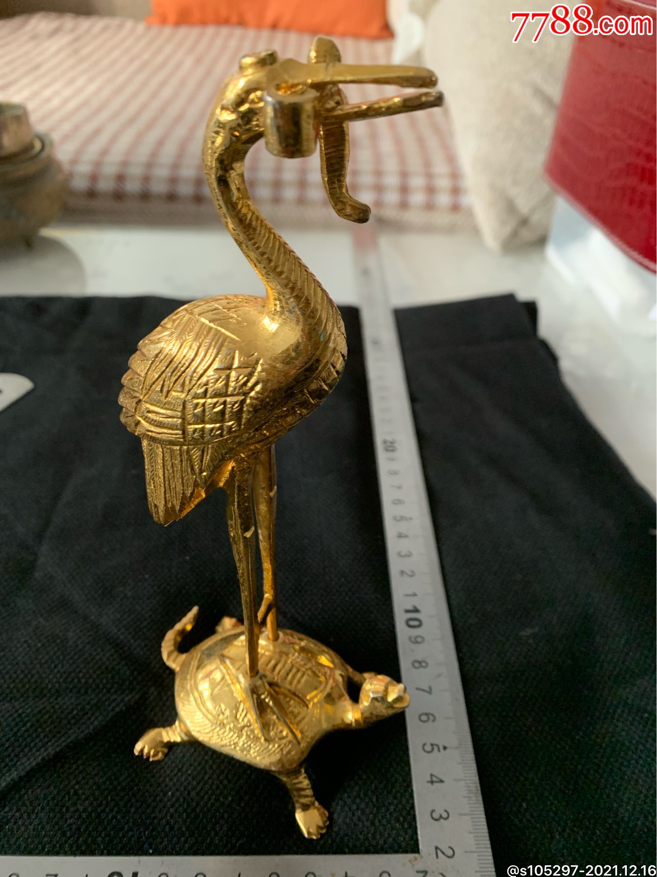 龟龄鹤寿小铜摆件