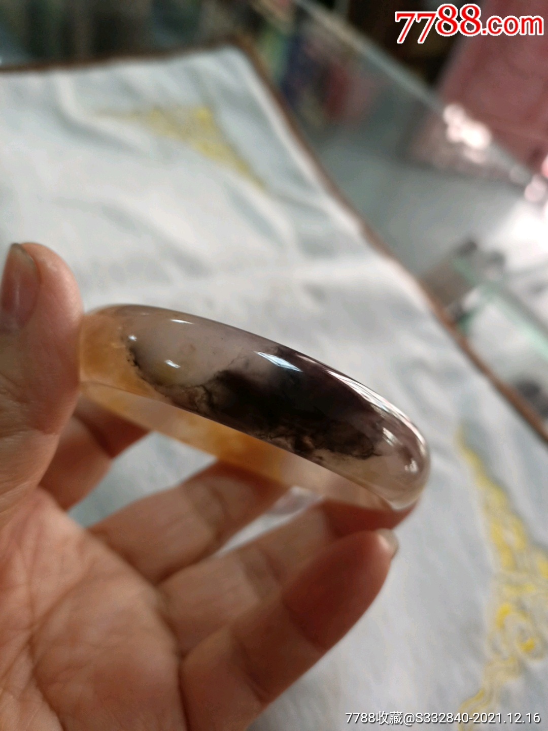 新疆戈壁彩玉手镯