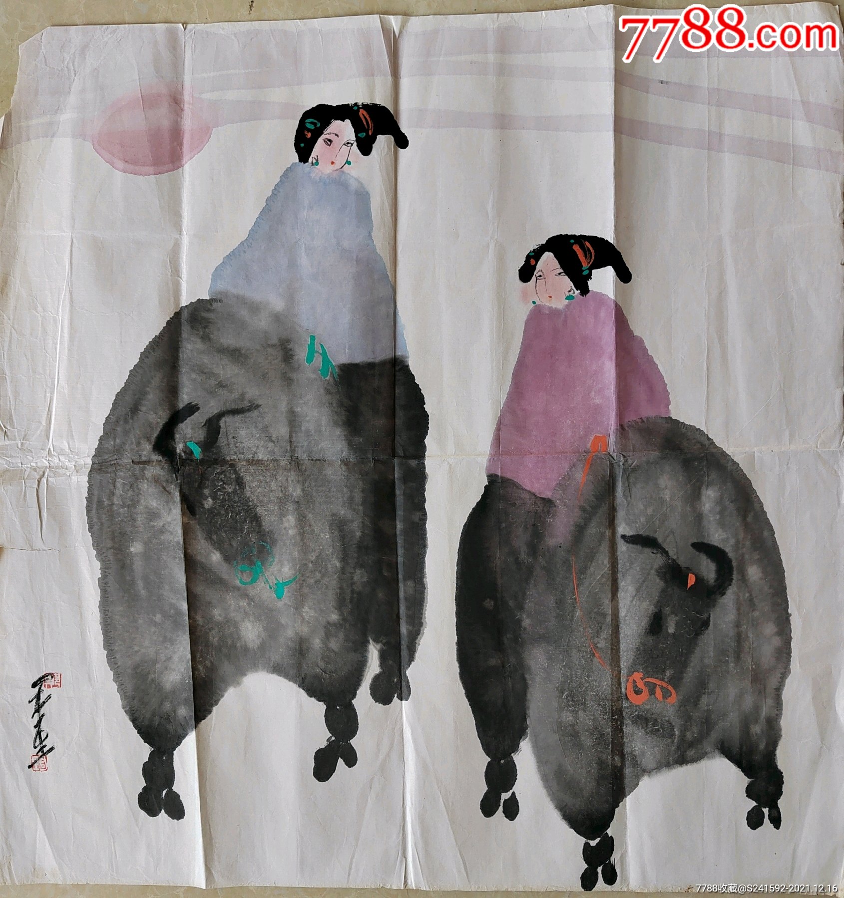 郑军里美女骑牛