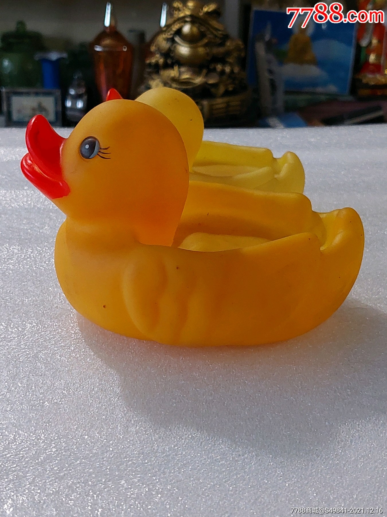 80年代鸳鸯器型老胶皮玩具一对