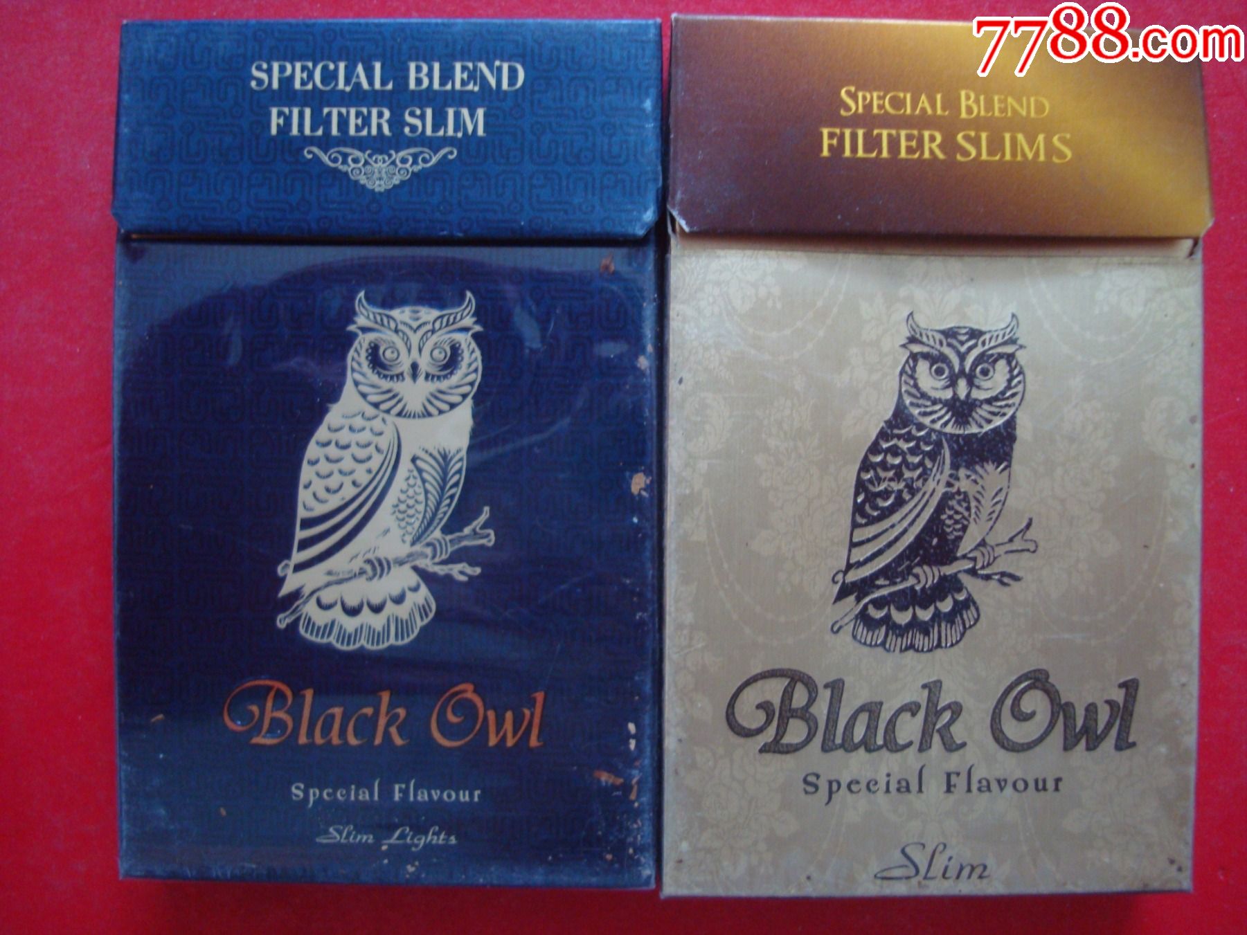 越南黑色猫头鹰――2枚不同合售