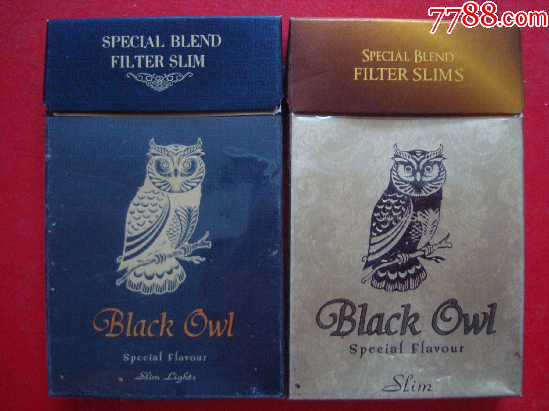 越南黑色猫头鹰――2枚不同合售