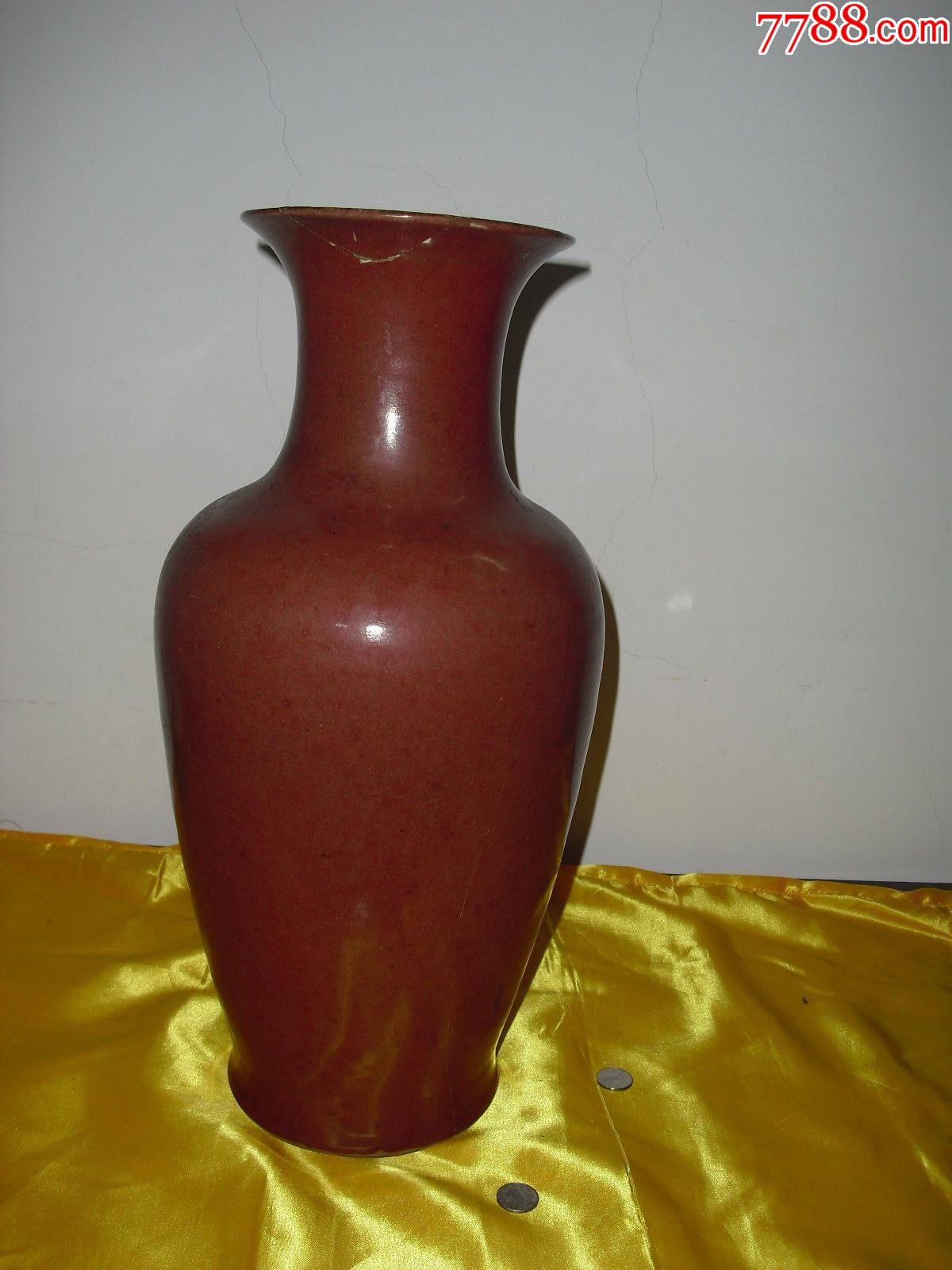豇豆红瓶-价格:38800元-se84370739-红釉瓷-零售-7788收藏__收藏热线