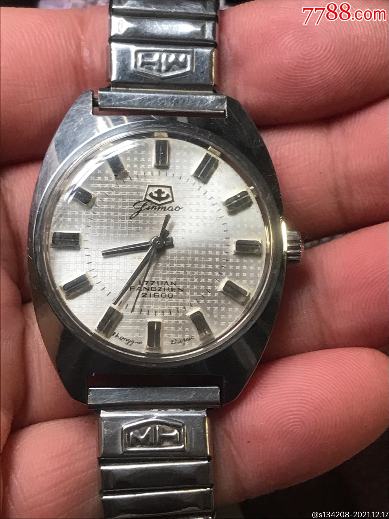 山东青岛铁锚牌机械手表