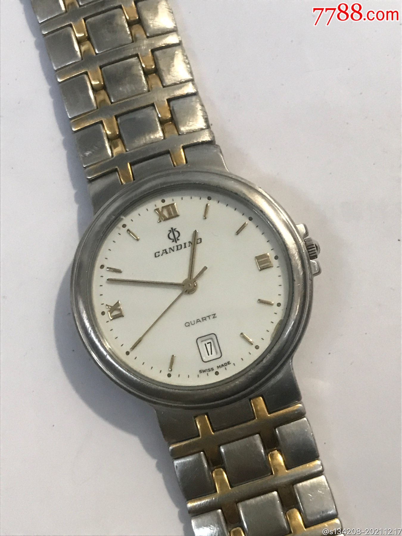 瑞士卡天龙日历石英手表