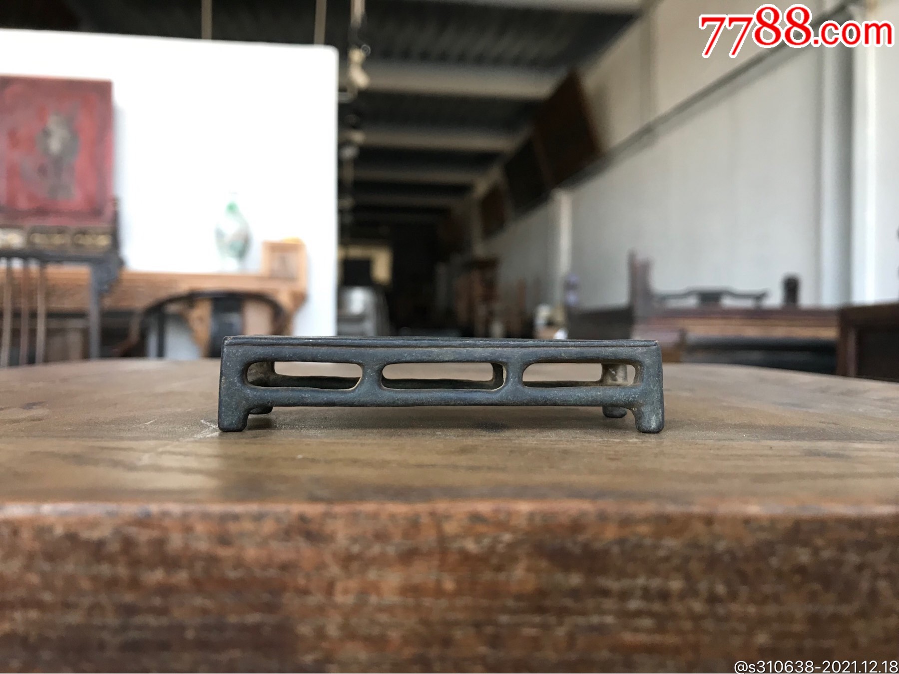 清代文房铜墨床10