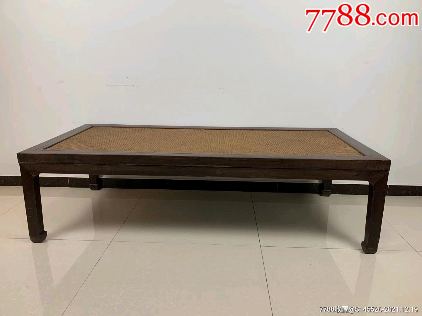 典藏老黄花梨木【凉床】古董家具高密度油梨精品收藏品相完整皮克褒奖