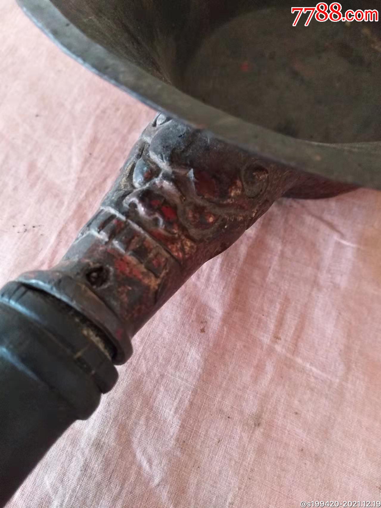 民国三年老铜熨斗做工精细全品保真