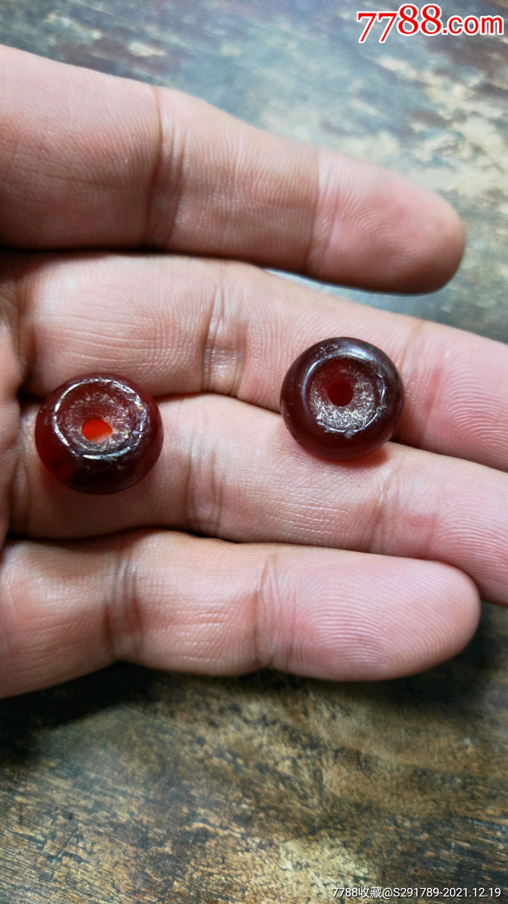 红山时期老算盘珠-价格:688元-se84418985-玛瑙-零售-7788票证网