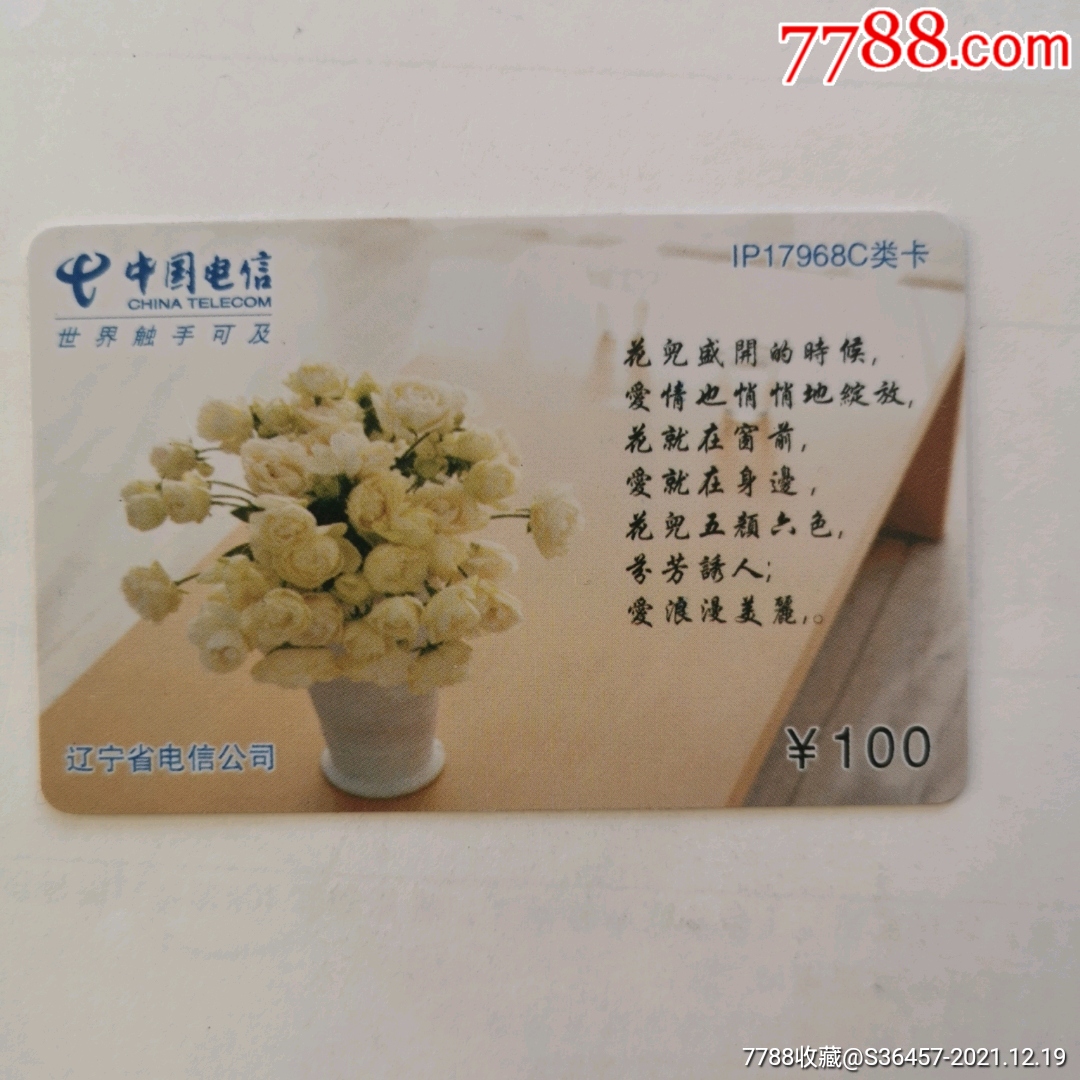 辽宁电信ip卡白色玫瑰