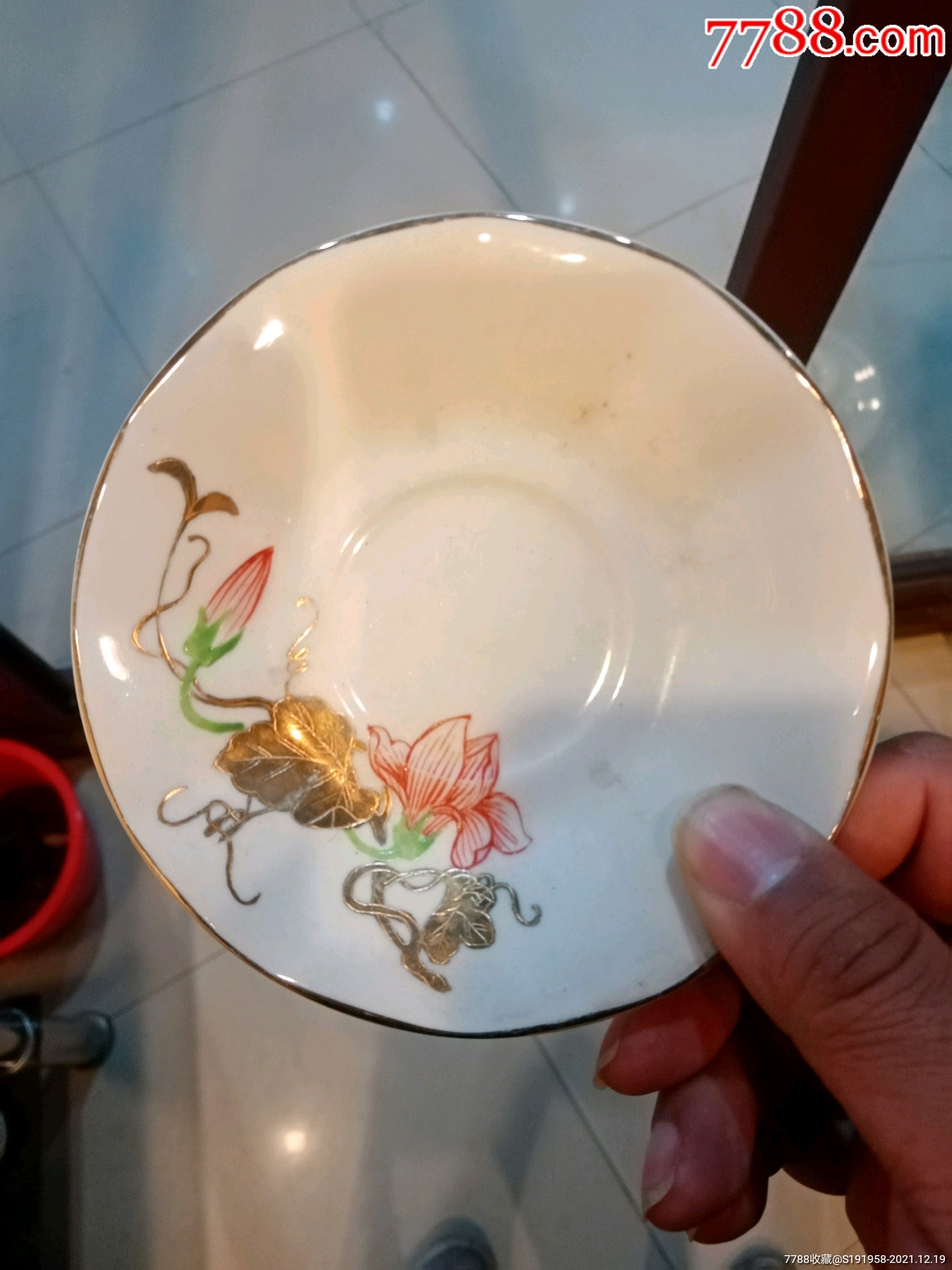 唐山雕金小盘三个