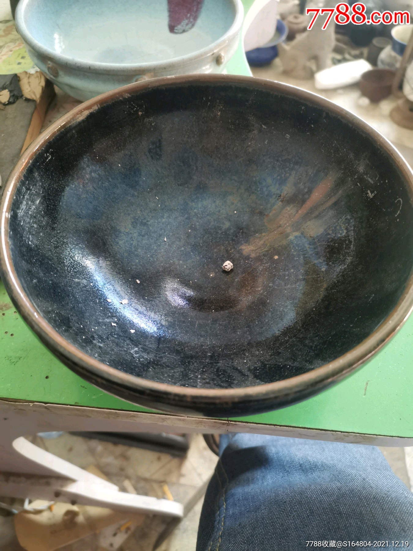 大黑碗一个_黑瓷/天目瓷_图片价格_收藏鉴定_7788古币收藏