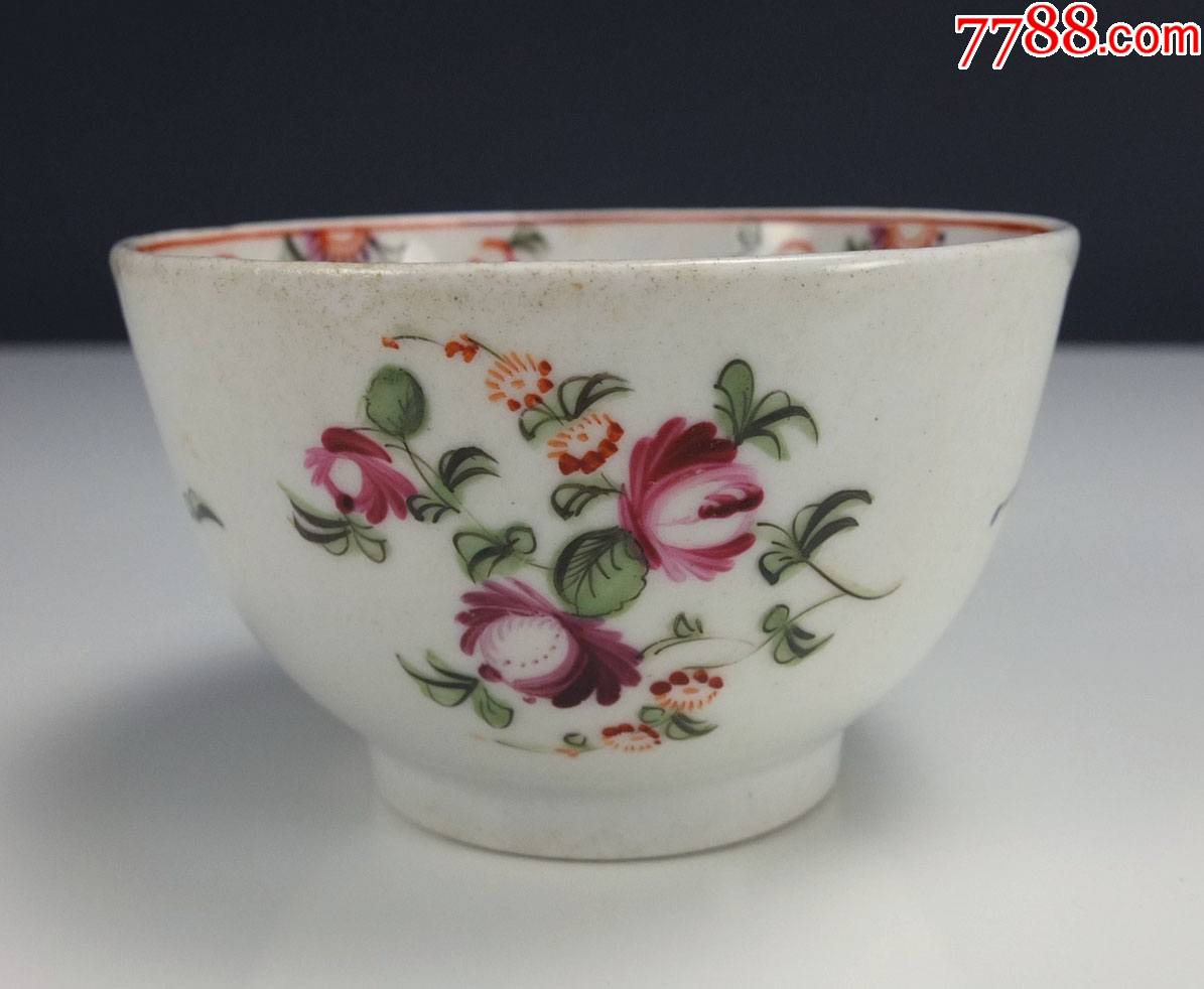 清代乾隆外销粉彩瓷碗