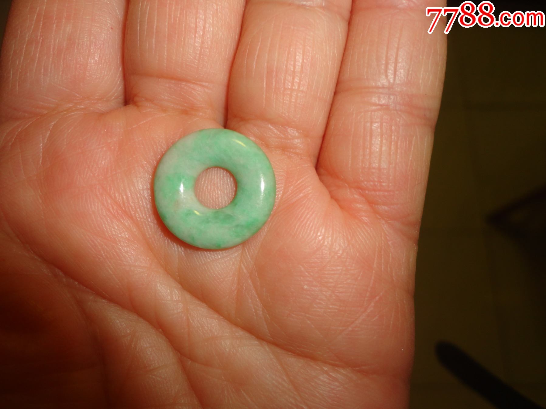 清代翡翠平安扣挂件