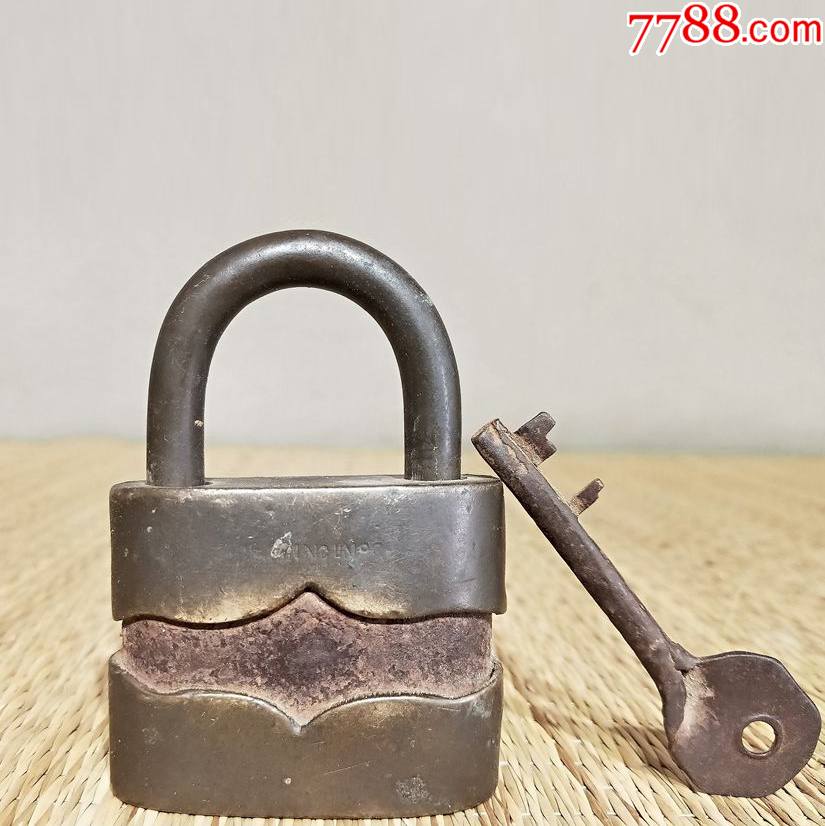 民国老铜锁
