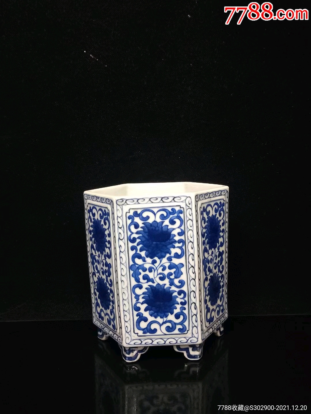 青花缠枝纹笔筒-青花瓷-7788商城__七七八八商品交易平台(7788.com)