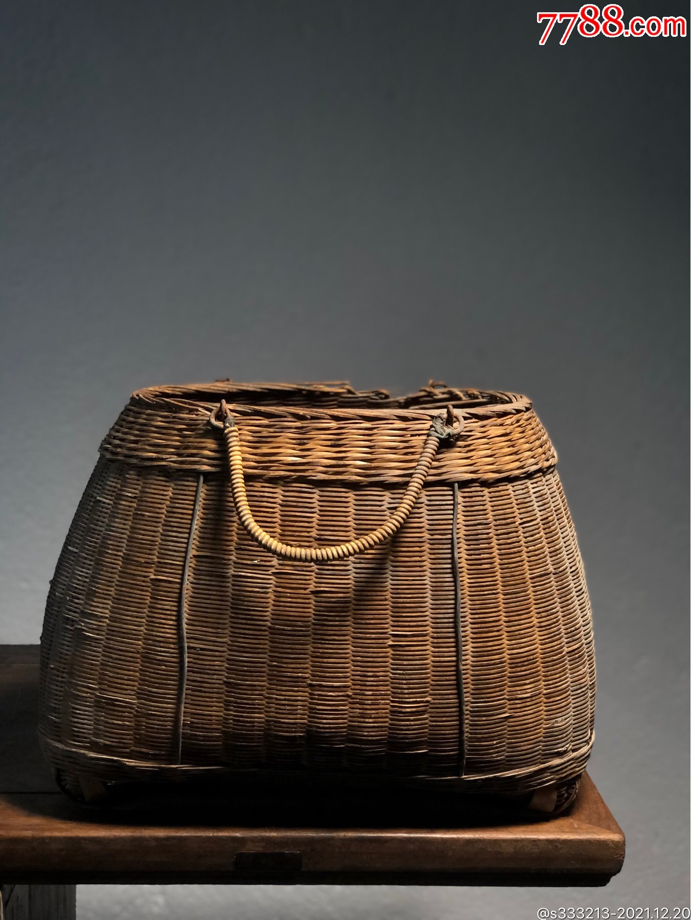 老物件竹篮