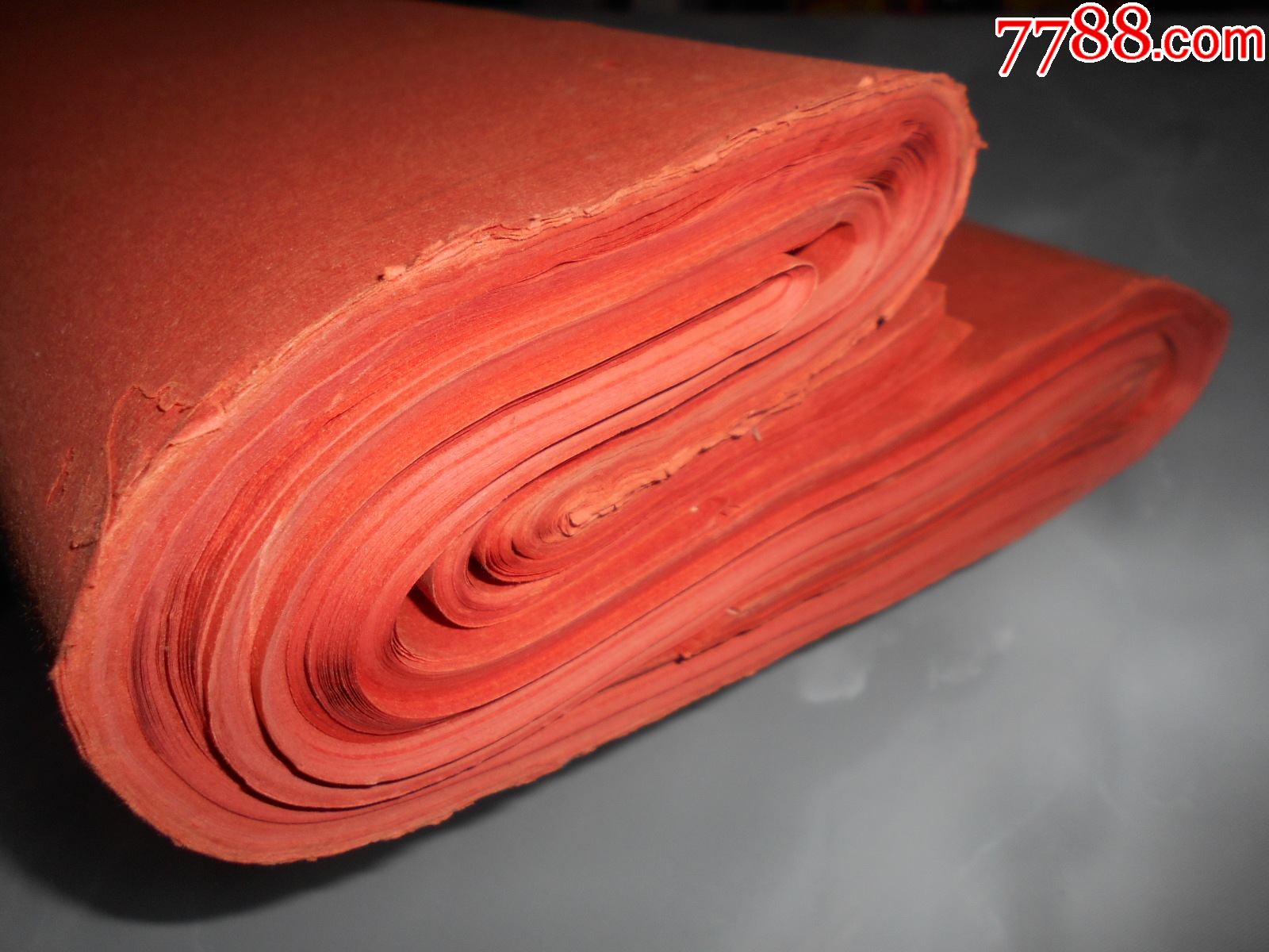 老纸头矾红老宣纸87张大尺寸128654厘米