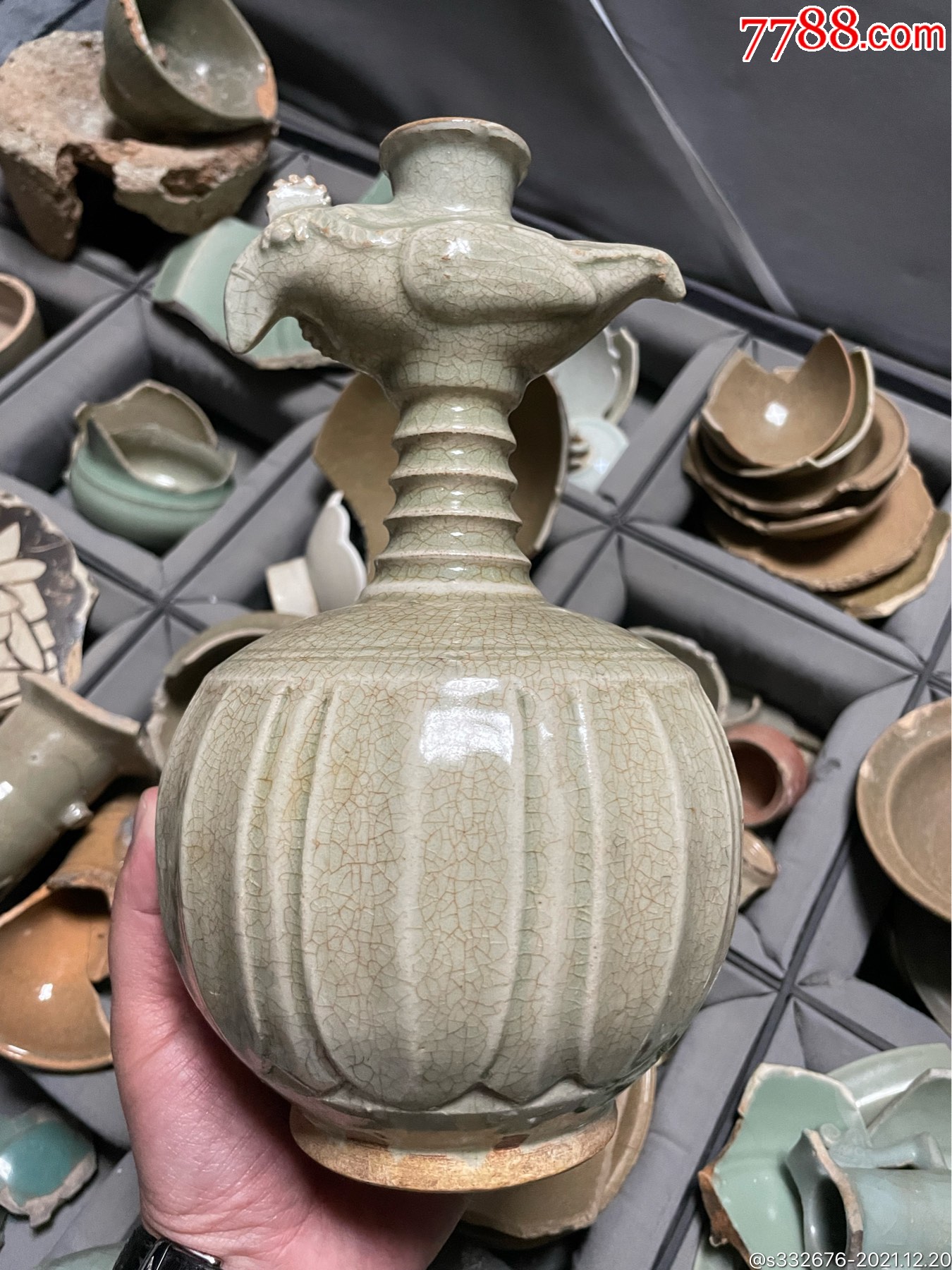 北宋影青将乐窑天鸡壶