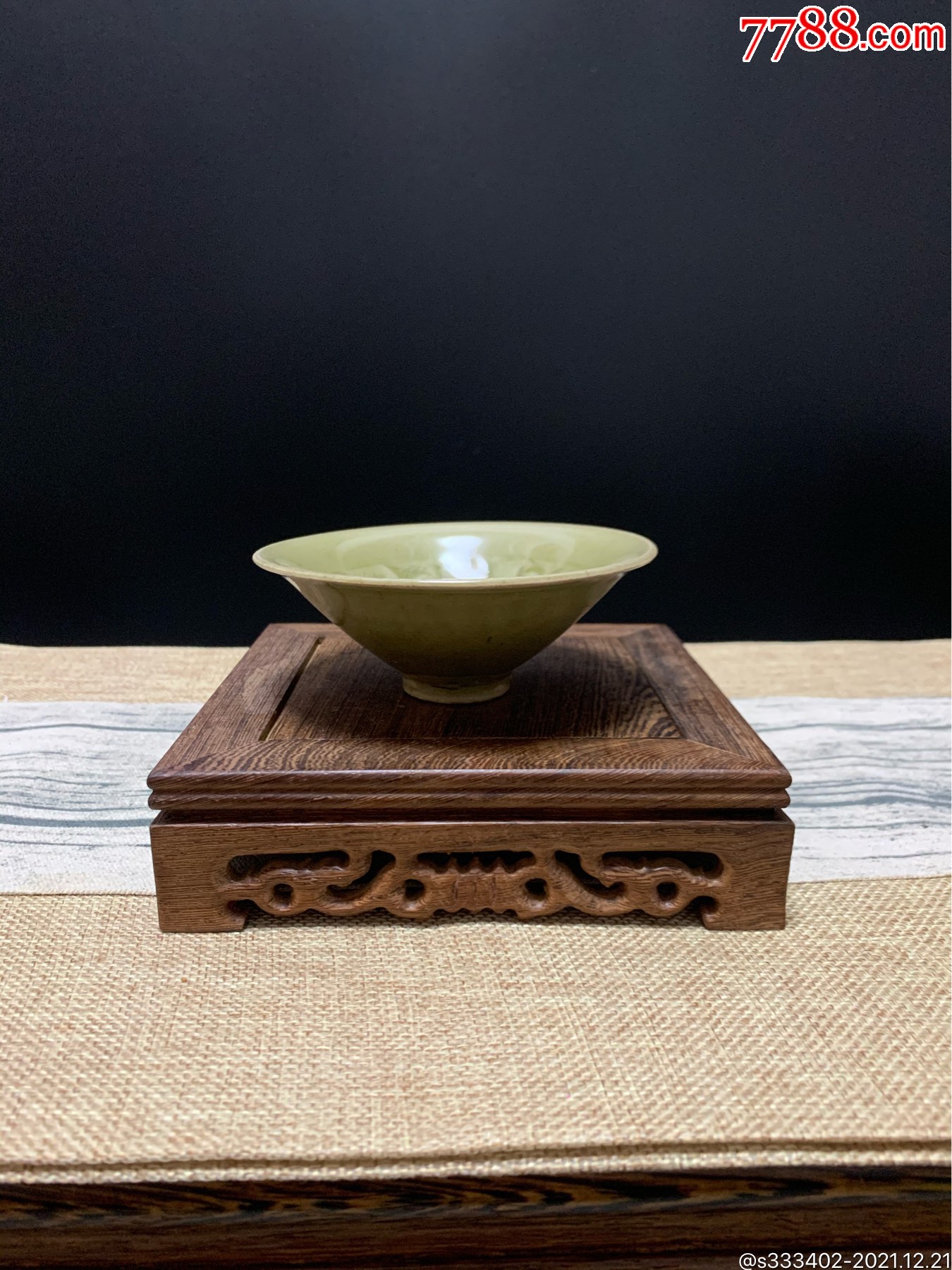 宋耀州窑斗笠盏