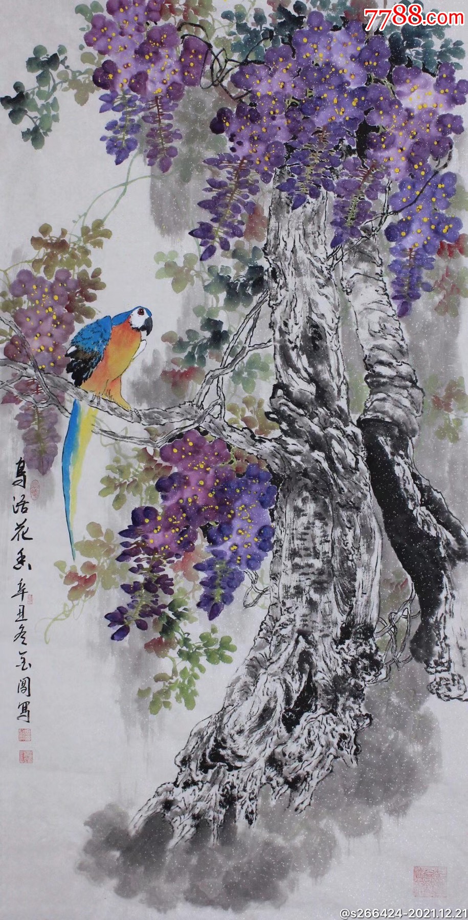 周金阊(鸟语花香)-价格:790元-se84453386-花鸟国画