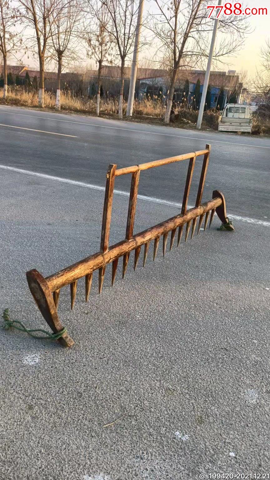 精品农具大木耙三个完整包老正常使用展馆装修装饰