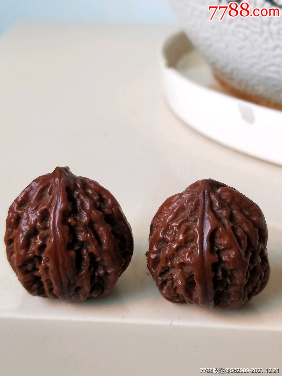 民国全品老秋子核桃一对-价格:228元-se84458191-文玩核桃-零售-7788