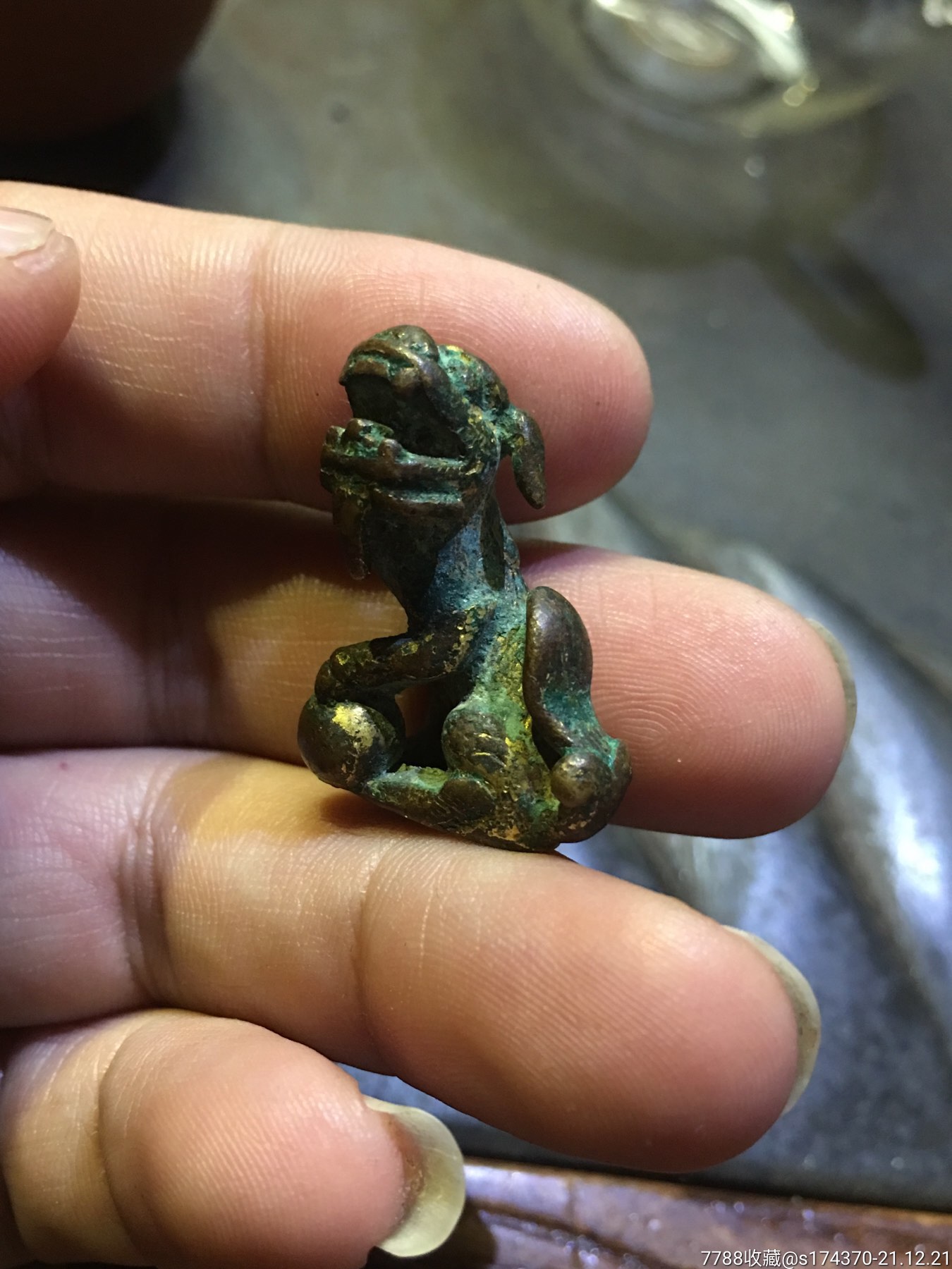 宋元时期镏金铜狮子