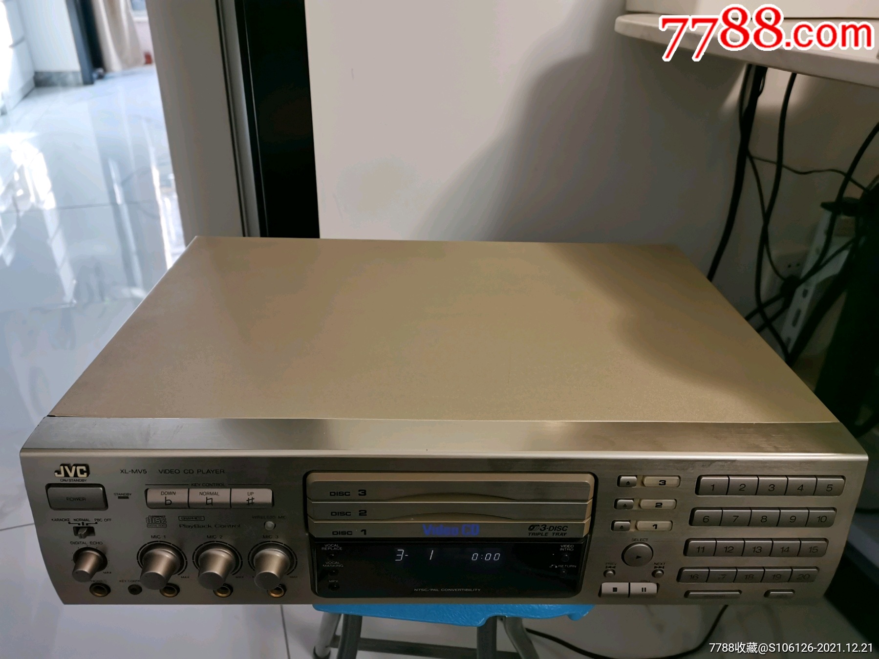 原品jvc三碟vcd播放机