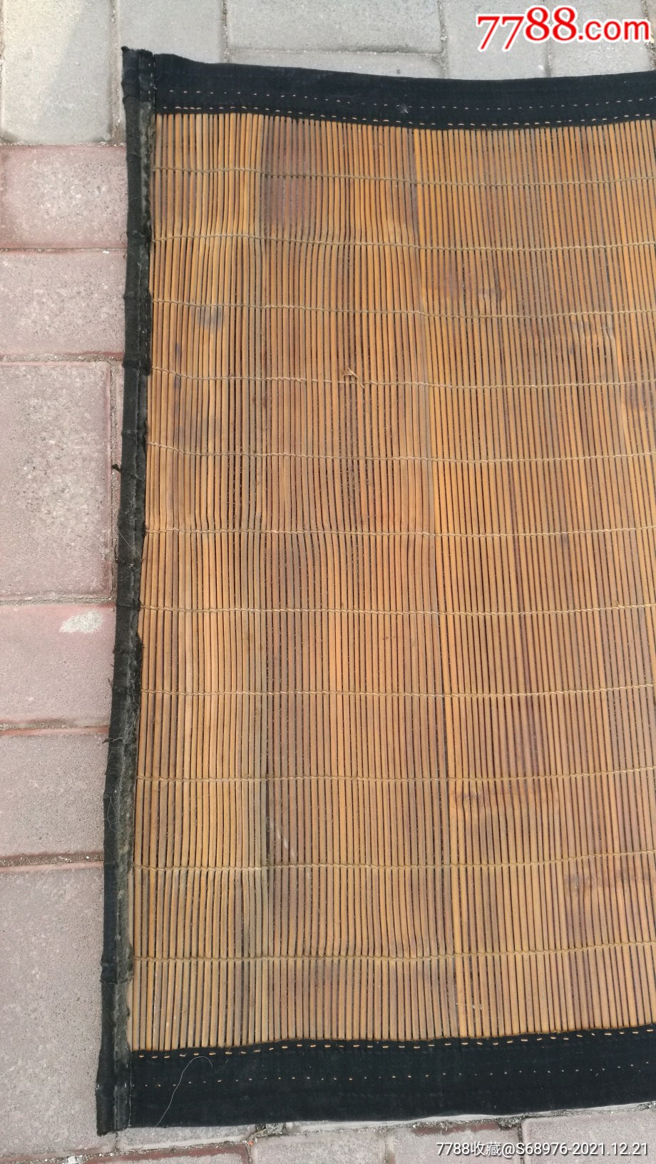 50年代竹门帘品如图沧桑感十足可做影视道具怀旧或农家院装饰