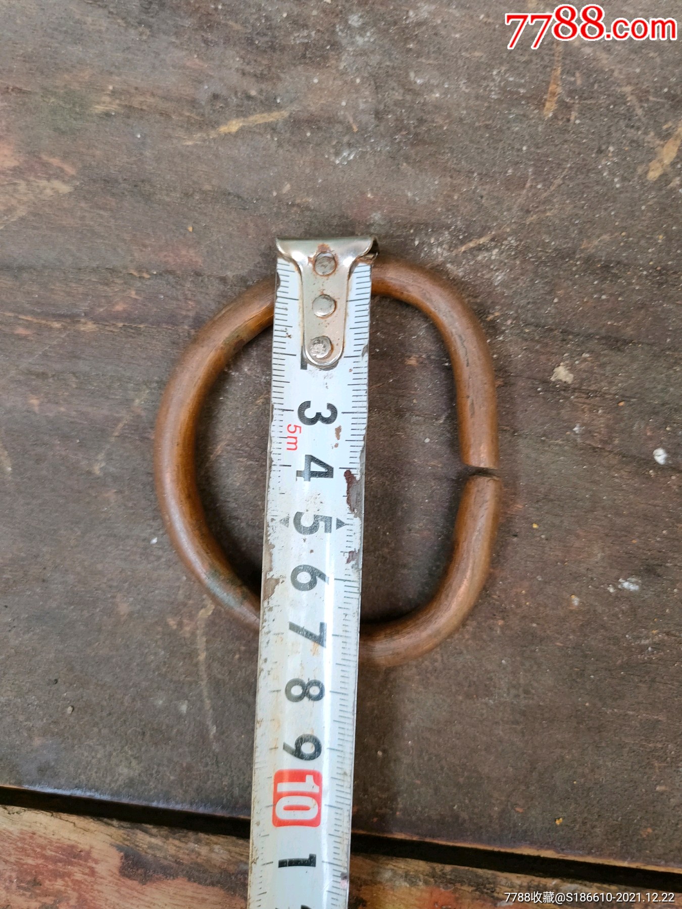 清老紫铜实心绊子