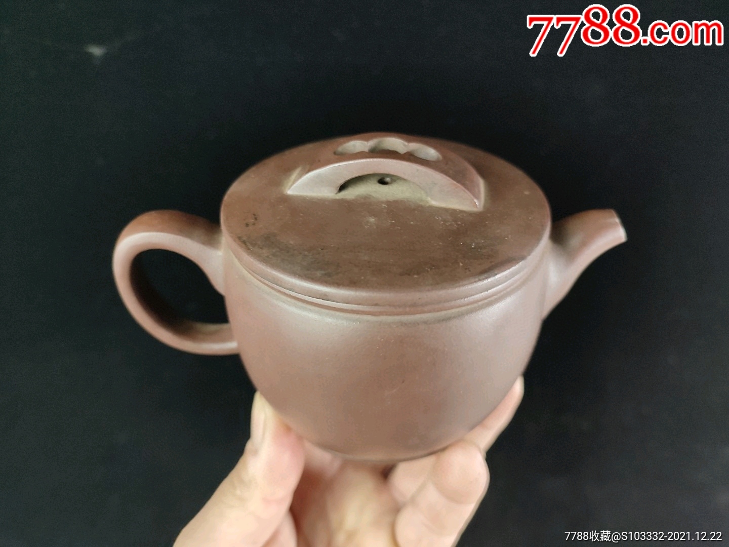 老紫砂壶一把荆山壶隐款旧藏老紫砂壶手工制作名人制作原矿泥料收藏品