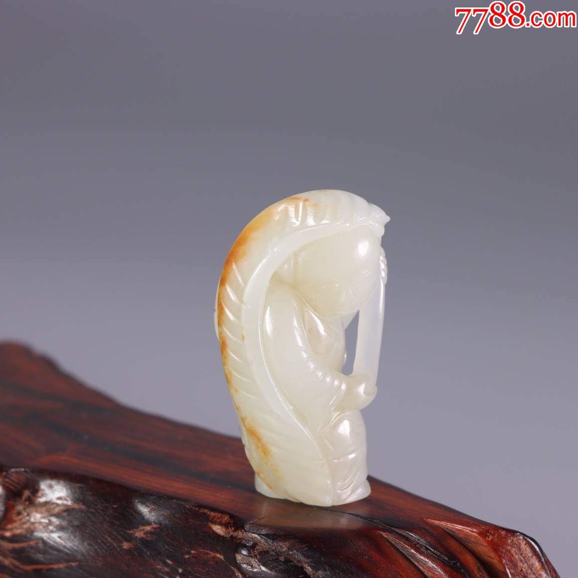 和田玉开枝散叶童子雕件a84s38f