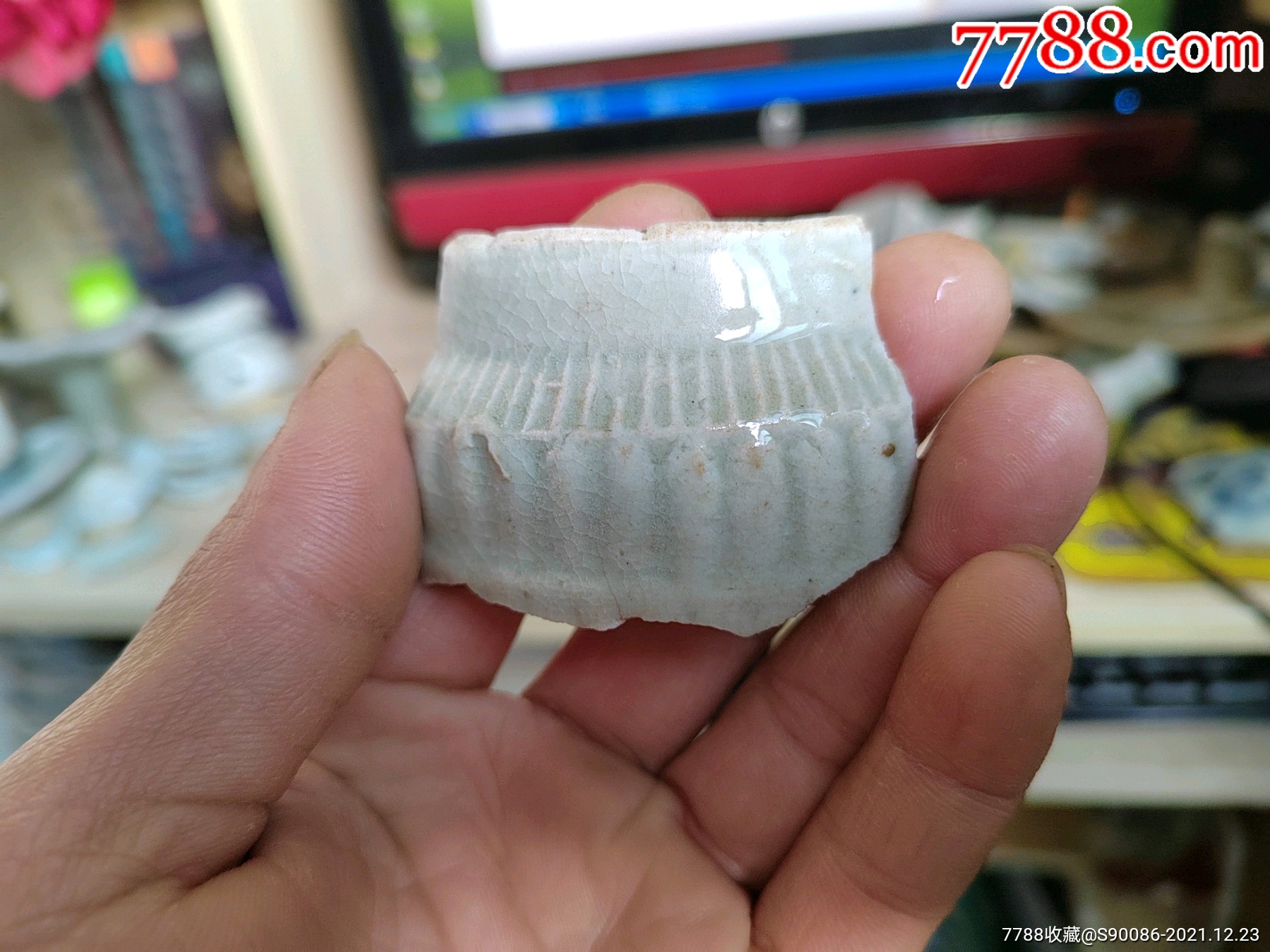 宋湖田窑小罐瓷片